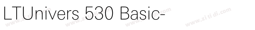 LTUnivers 530 Basic字体转换